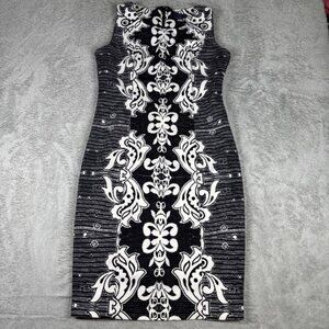 NYDJ Women's Sleeveless Dress w/Lift Tuck Slimming Technology Floral Sz 4